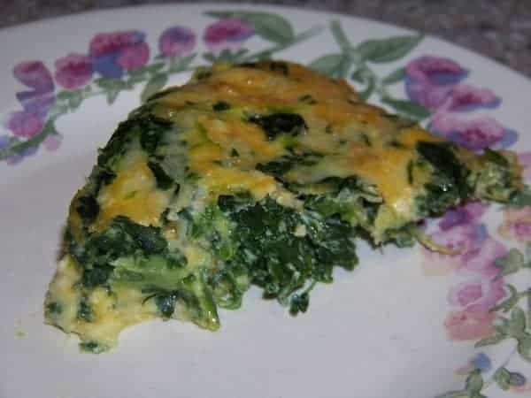 Low Carb Spinach Cheese Quiche Pie