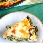 Crustless spinach cheese pie