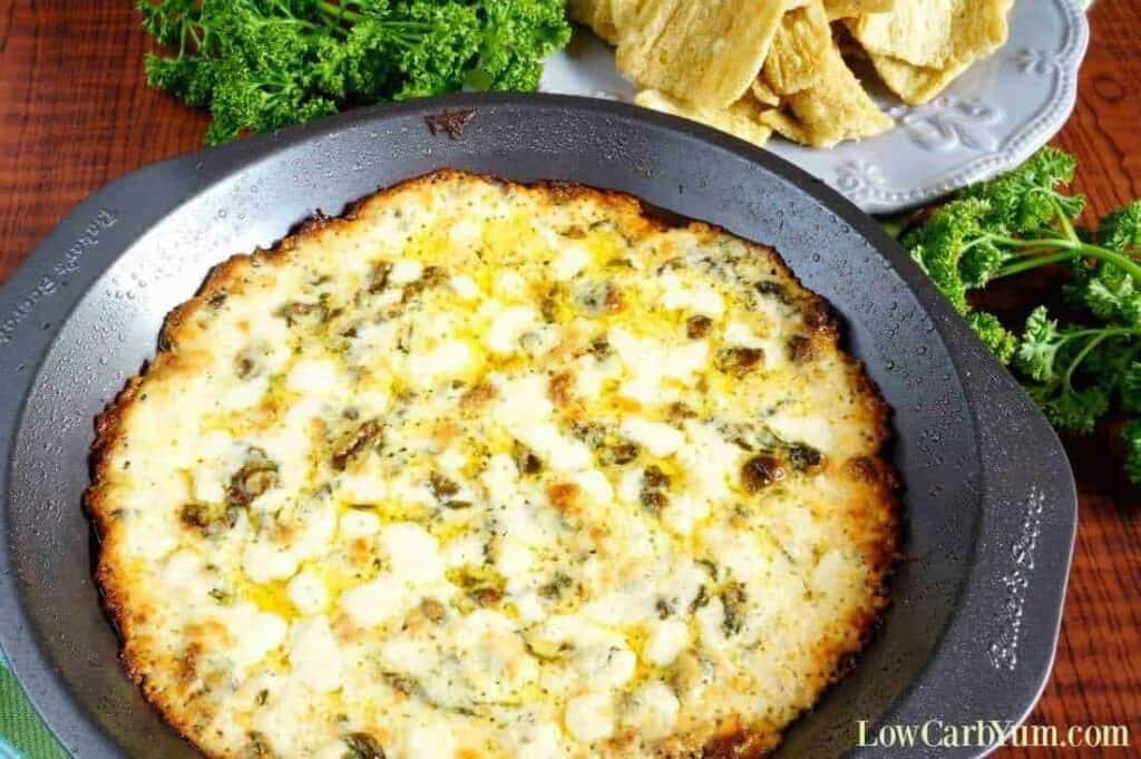 Hot Low Carb Spinach Dip with Cheese - Low Carb Yum