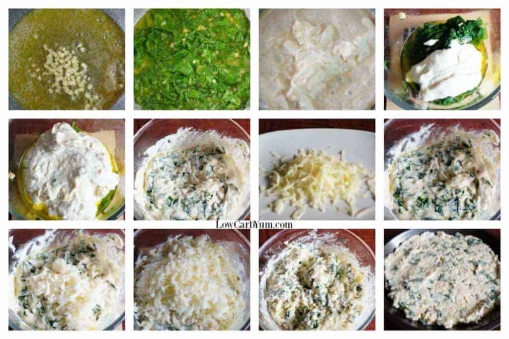 Hot Low Carb Spinach Dip with Cheese - Low Carb Yum