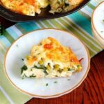 Low carb crustless asparagus quiche slice