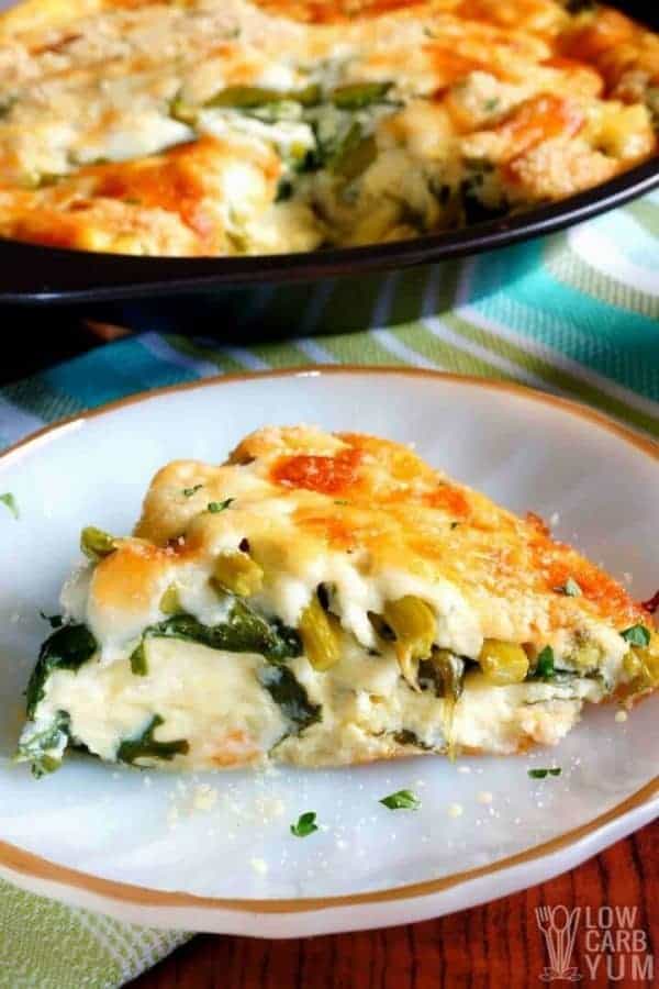 Crustless Asparagus Quiche Gluten Free Low Carb Yum