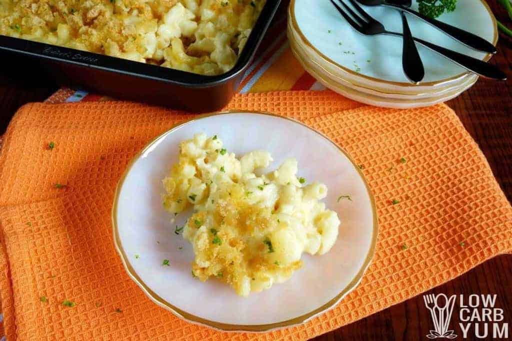 keto mac and cheese plate