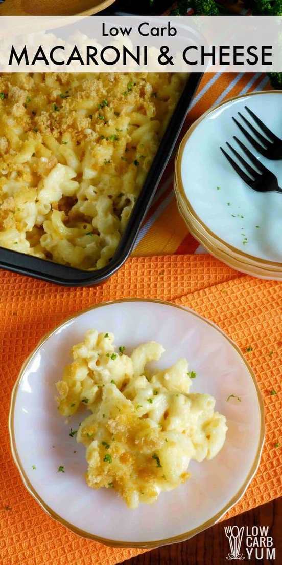 Using a low carb macaroni product, you can have a classic baked mac and cheese dish. Just be sure to pick a pasta that won't spike blood sugar. | LowCarbYum.com