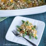 Low carb gluten free green bean casserole