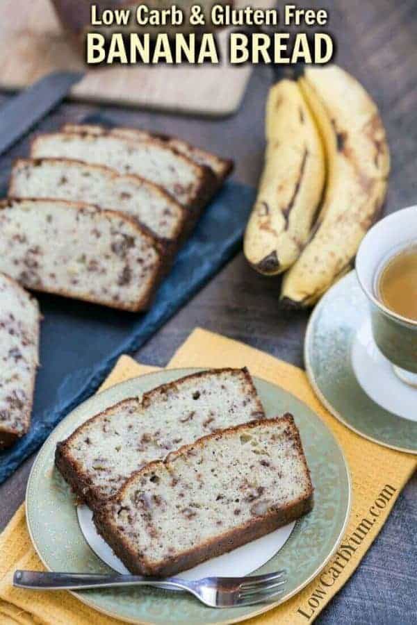 Simple Low Carb Banana Bread Recipe - Gluten Free | Low Carb Yum