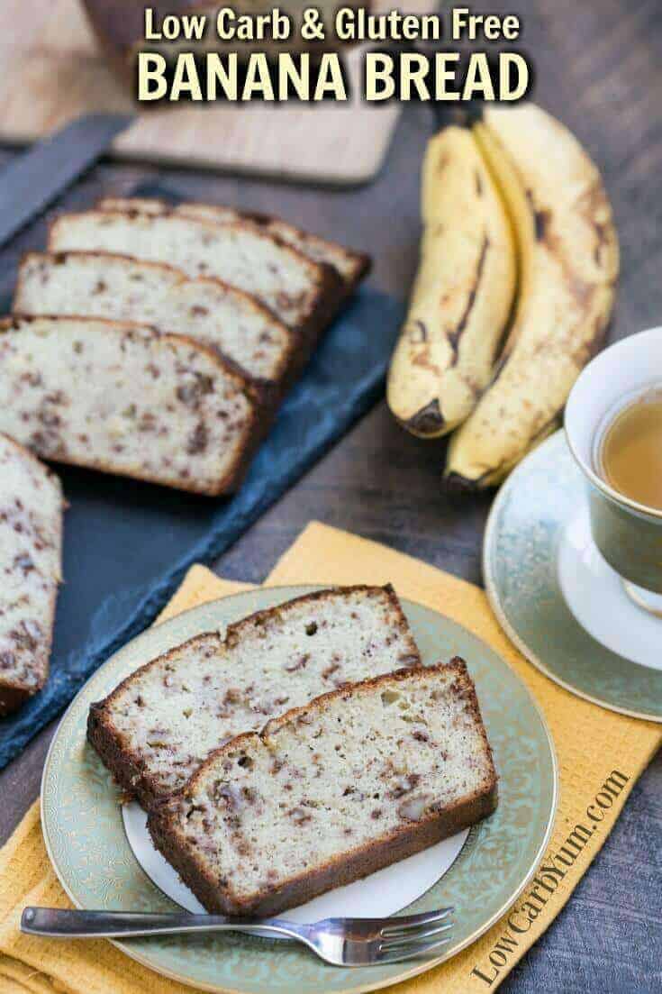 Simple Low Carb Banana Bread Recipe - Gluten Free | Low Carb Yum