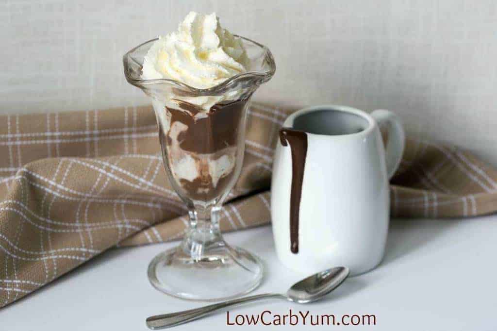 hot fudge sundae with whipped cream