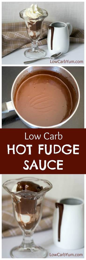 This easy sugar free hot fudge sauce recipe is thick and rich. It's the perfect topping for your low carb ice cream. Add whipped heavy cream for a sundae!