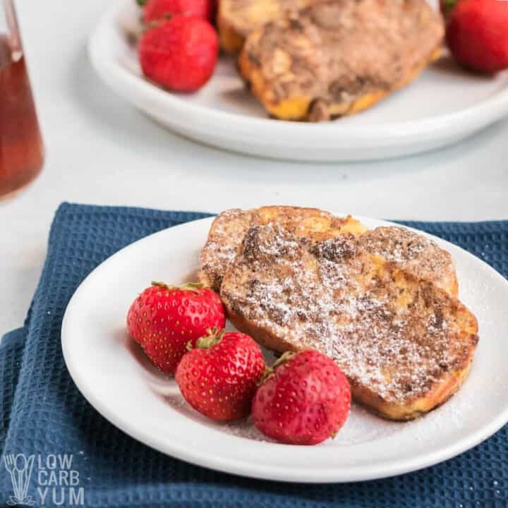 Keto French Toast Slices or Sticks Recipe - Low Carb Yum