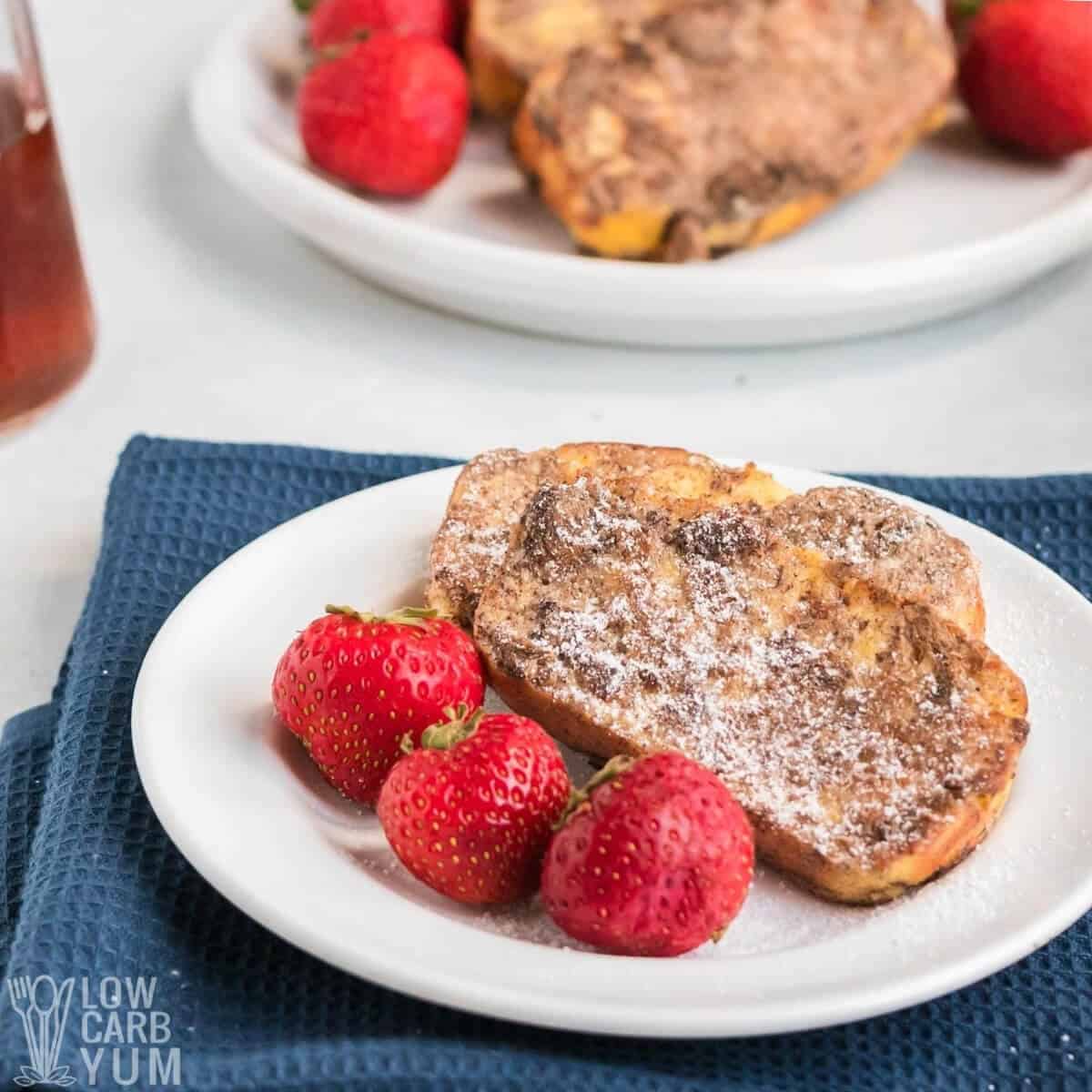 Keto French Toast Slices Or Sticks Recipe Low Carb Yum