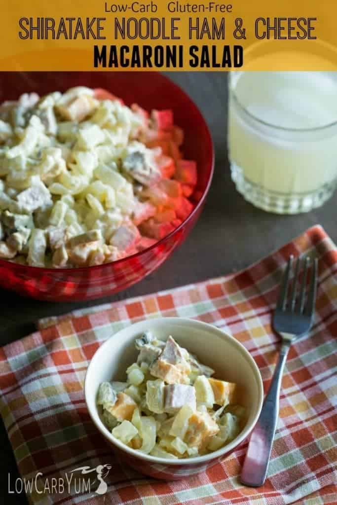 Ham and Cheese Macaroni Salad - Gluten Free | Low Carb Yum