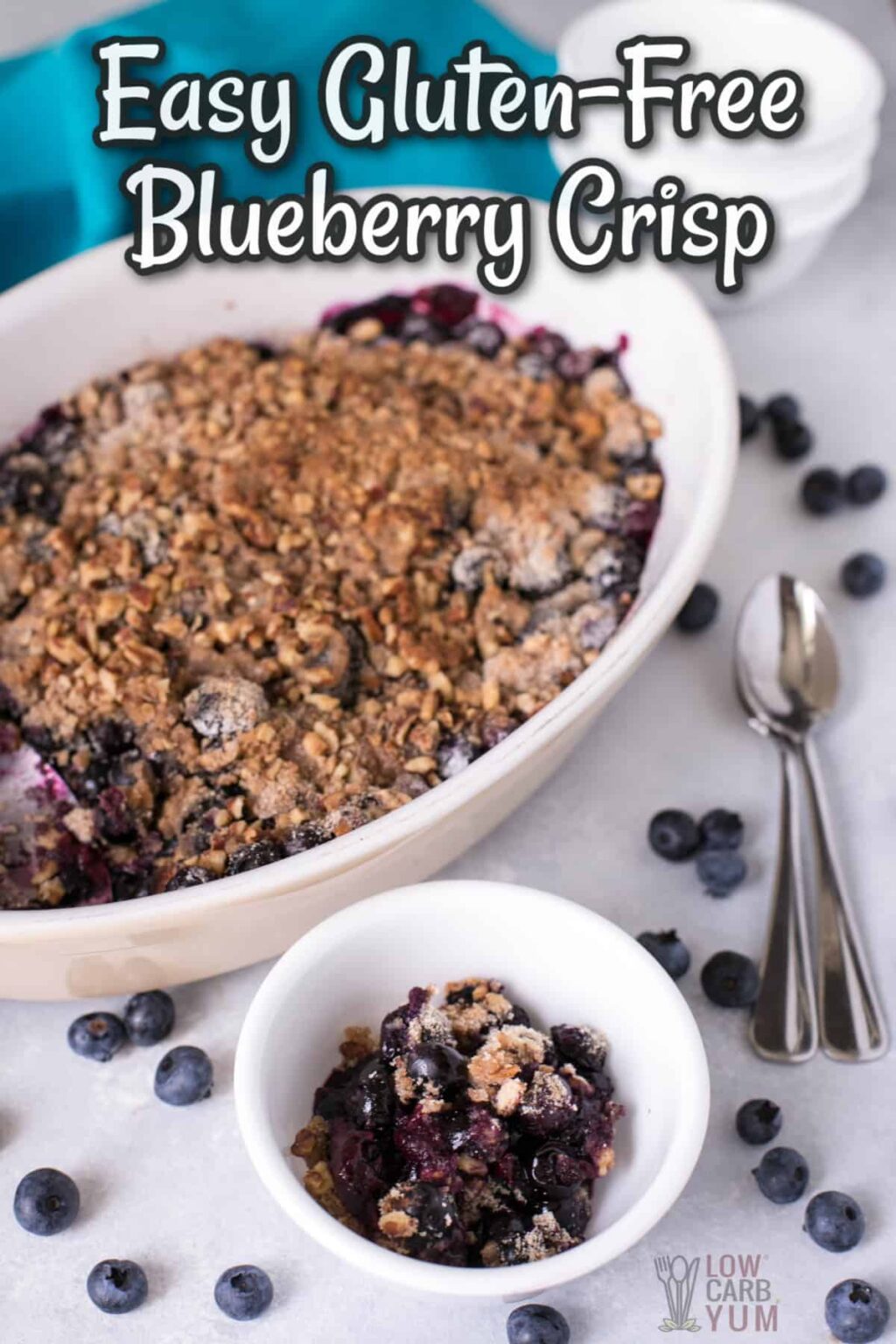 Healthy GlutenFree Blueberry Crisp (Low Carb) Low Carb Yum