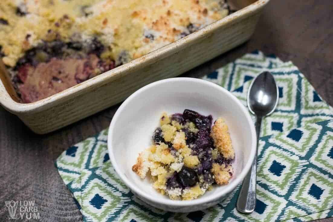 Easy Low Carb Blueberry Cobbler Gluten Free Low Carb Yum