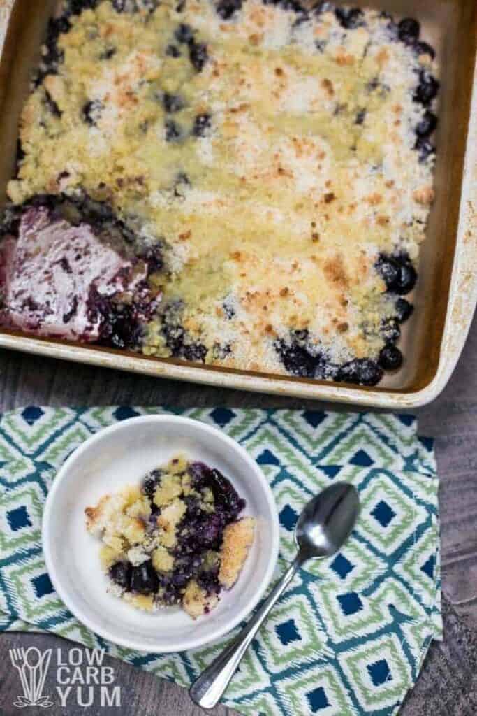 Easy Low Carb Blueberry Cobbler Gluten Free Low Carb Yum