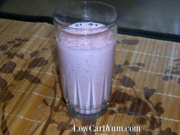 Strawberry Almond Milk Protein Shake Low Carb Low Carb Yum