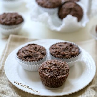 Gluten Free Chocolate Zucchini Muffins – No Sugar Added