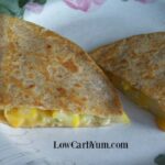 Yellow summer squash low carb quesadillas