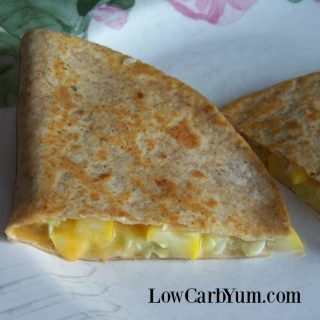 Yellow Squash Low Carb Quesadillas