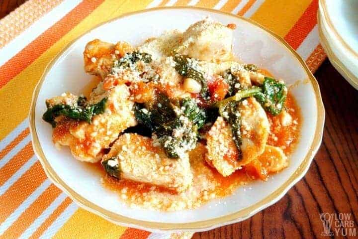 Chicken spinach tomato recipe