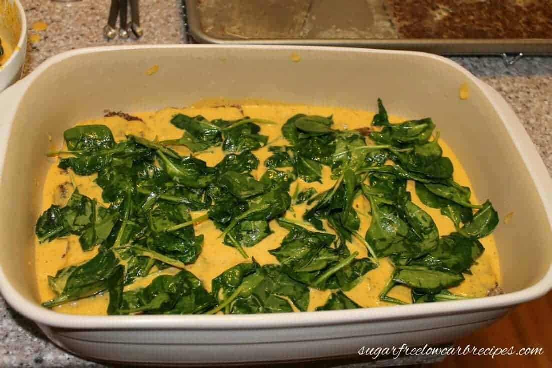 Pumpkin Lasagna with Spinach | Low Carb Yum