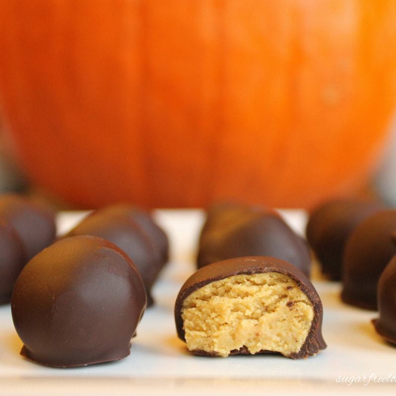 Low Carb Candy Pumpkin Truffles