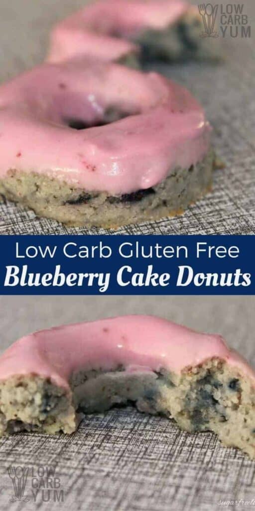 Blueberry Cake Donut Recipe (Low-Carb, Gluten-Free) - Low Carb Yum