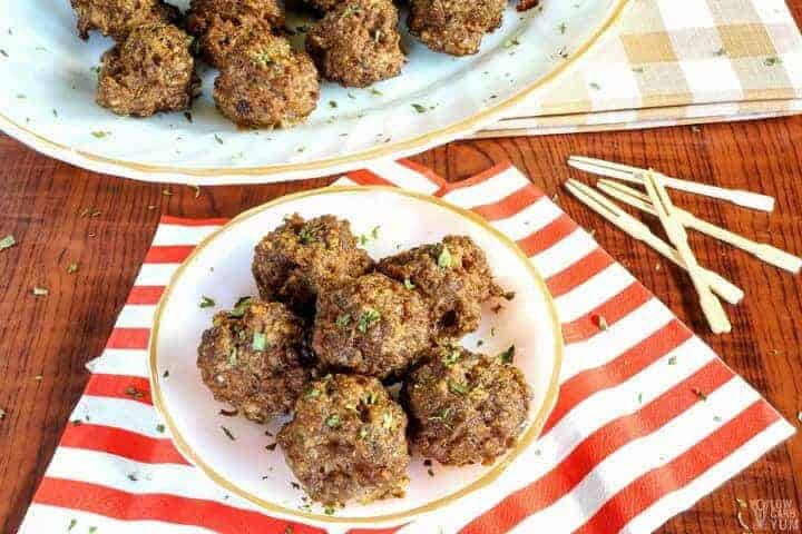 Nearly carb free meatballs - gluten free