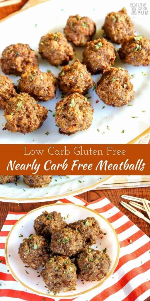 Nearly carb free meatballs recipe