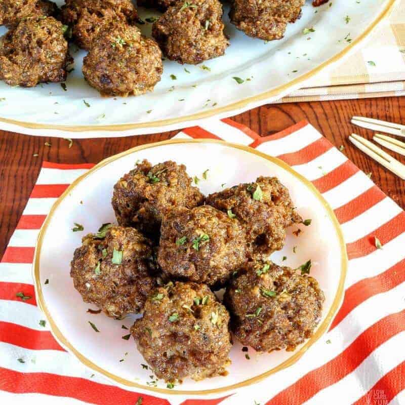 Nearly carb free meatballs