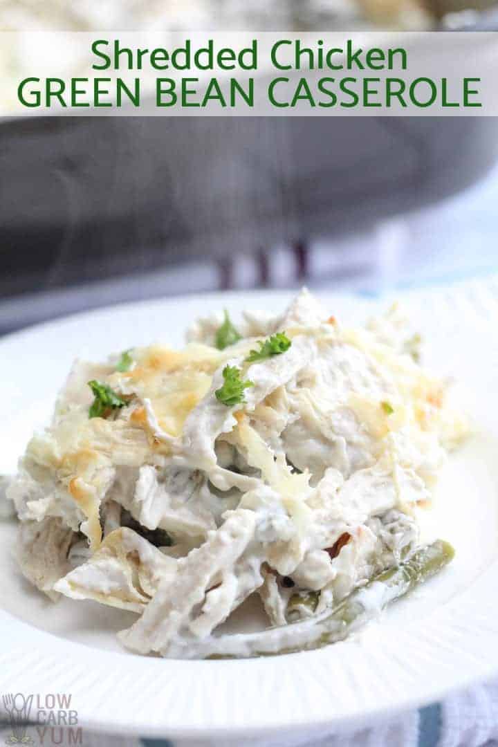 Shredded chicken green bean casserole recipe