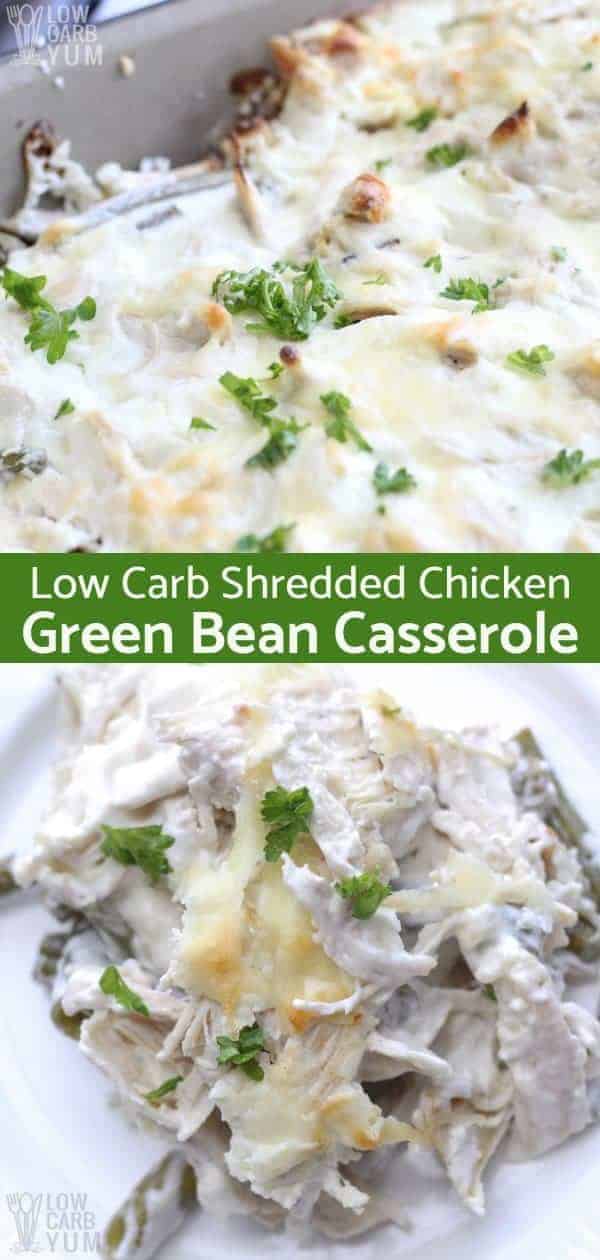 Chicken Green Bean Casserole (GlutenFree, Keto) Low Carb Yum