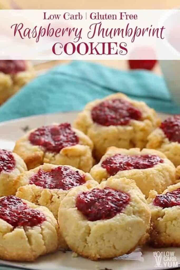 Gluten Free Thumbprint Cookies Recipe with Jam - Low Carb Yum