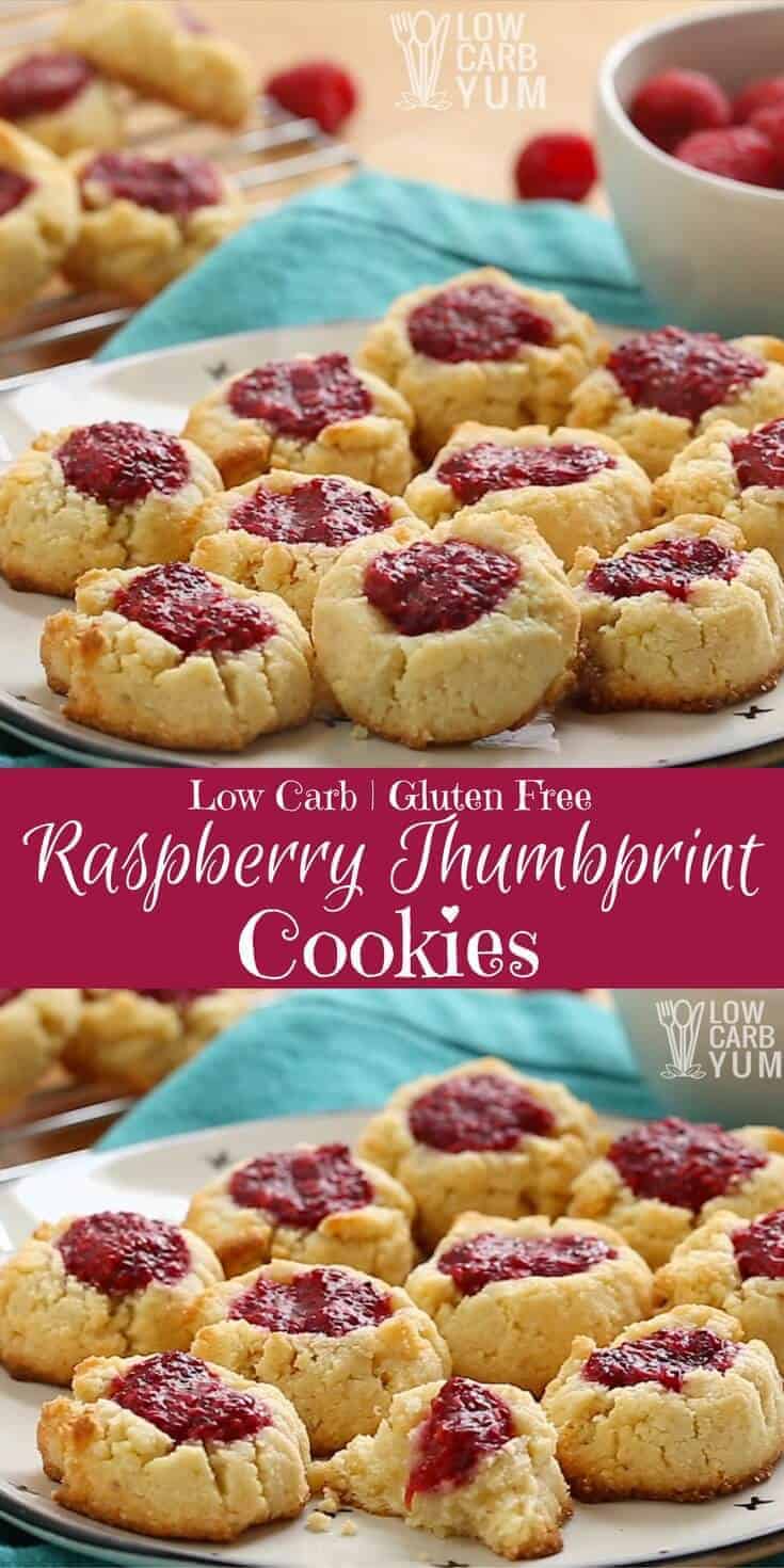 Gluten Free Thumbprint Cookies Recipe with Jam - Low Carb Yum