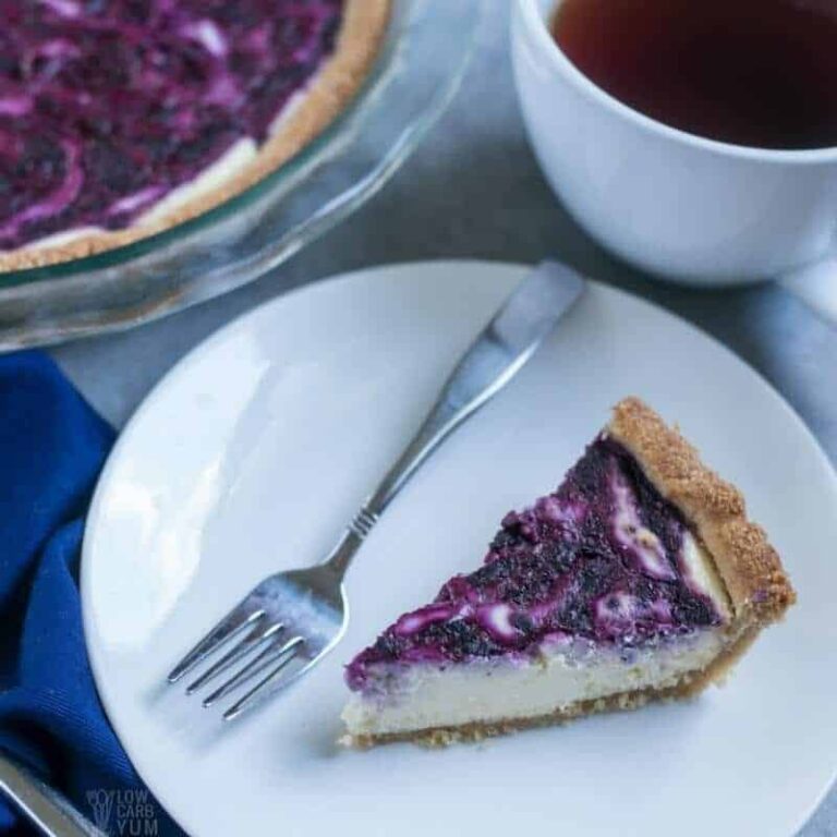 Blueberry Swirl Cheesecake Low Carb Gluten Free Low Carb Yum