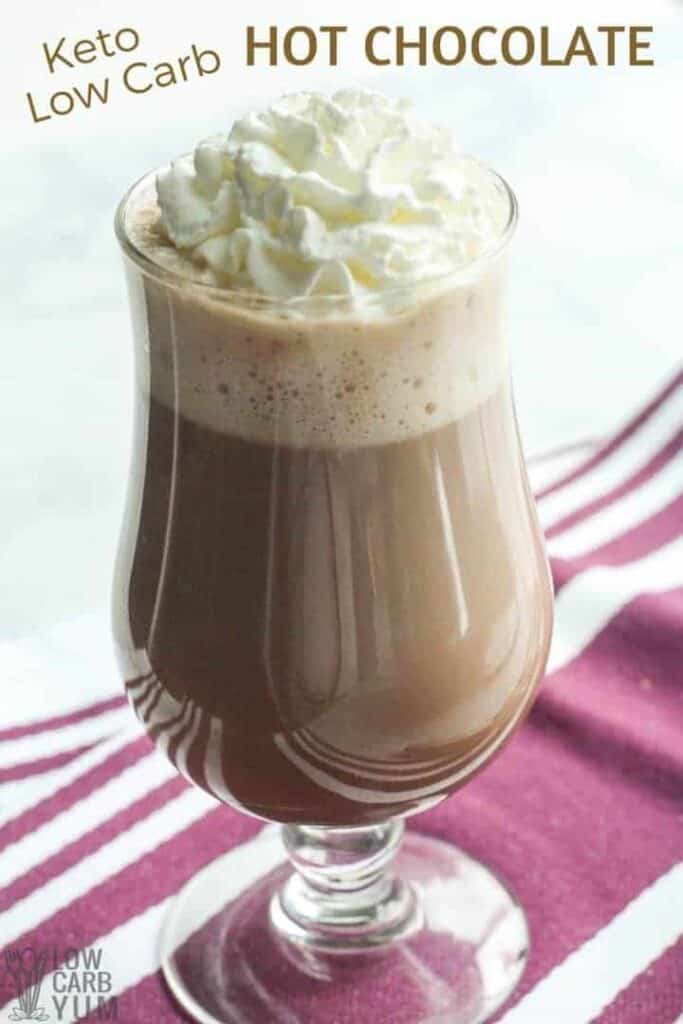 Recipe for sugar free low carb keto hot chocolate