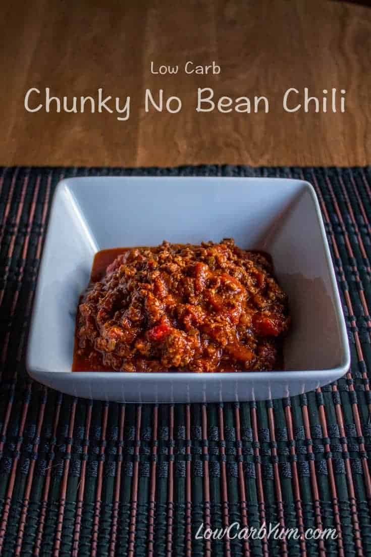 low carb no bean chili recipe