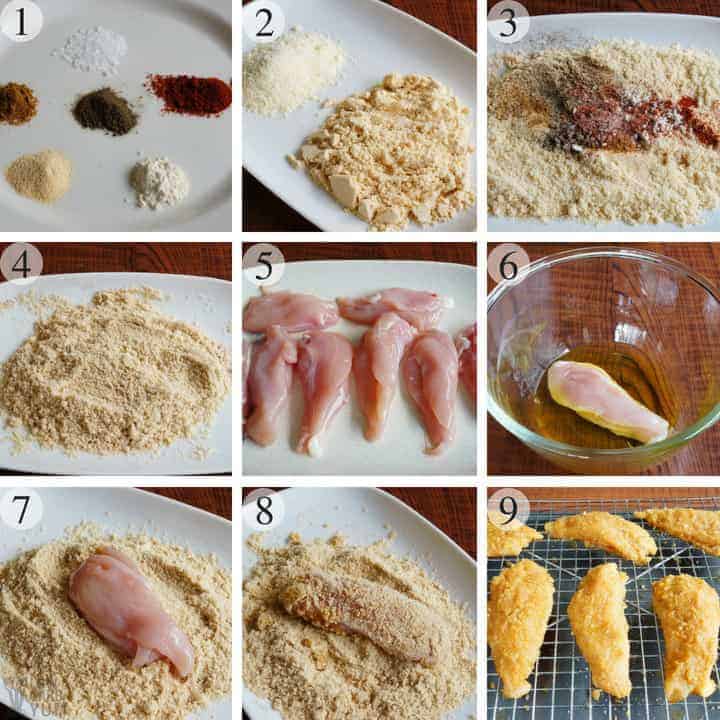 How to make paleo low carb coconut four chicken tenders