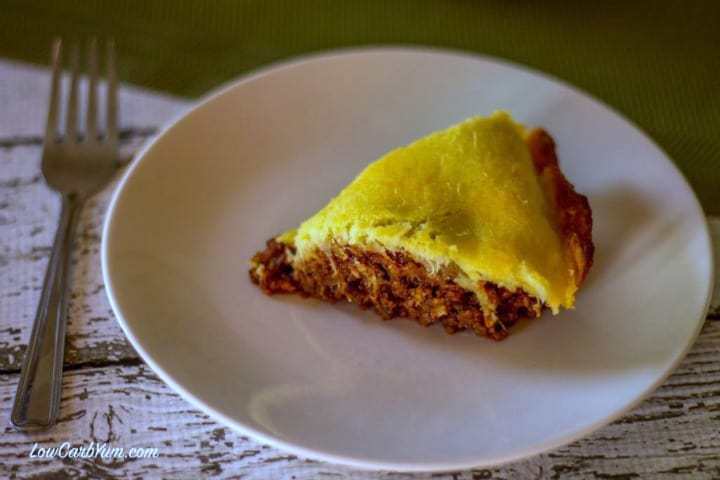 Easy low carb sloppy joe pie casserole