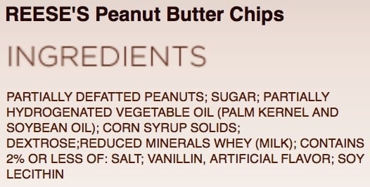 Sugar free peanut butter chips vs regular