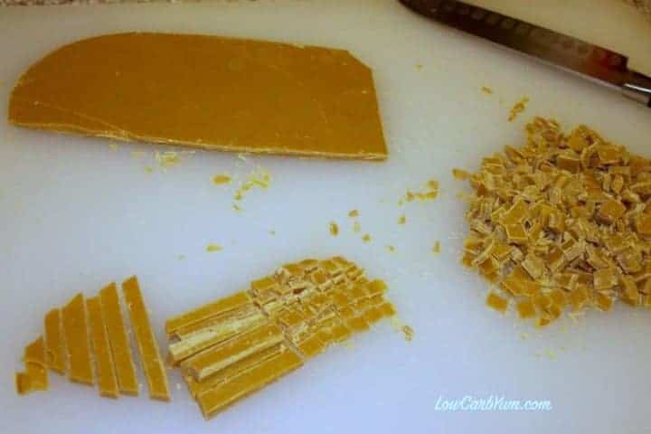 Cutting sugar free peanut butter chips