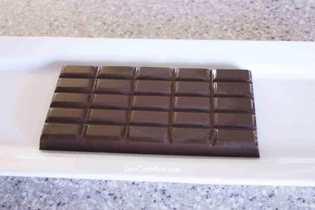 homemade low-carb chocolate bars with stevia recipe