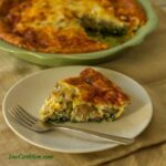 Spinach Mushroom Cheese Quiche (Crustless)
