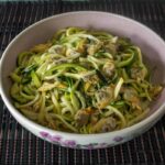 Spiralized Zucchini Noodles and Clam Sauce