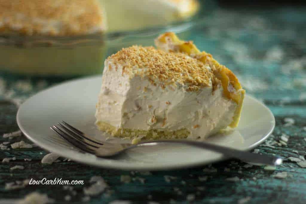 Sugar Free Coconut Cream Pie - Gluten Free