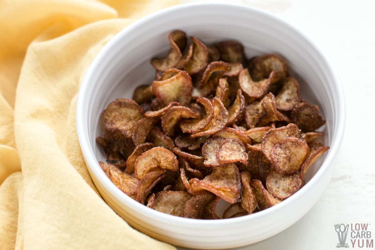 bowl of fried radishes