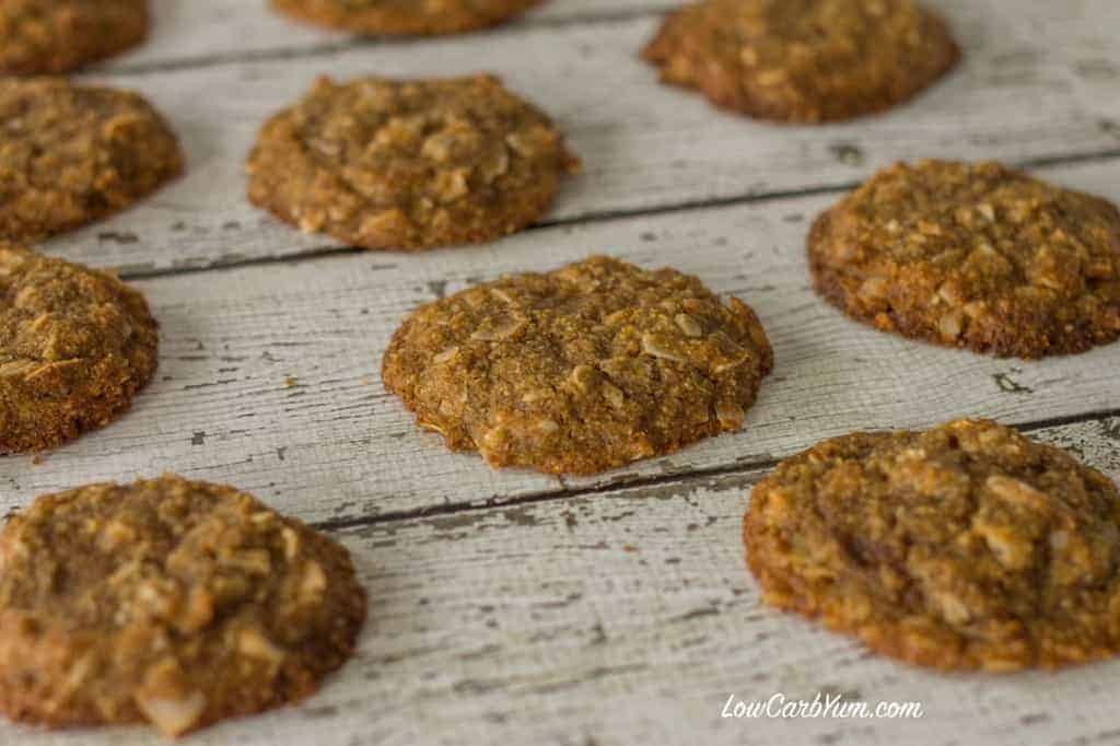 keto LCHF brown butter coconut cookies recipe