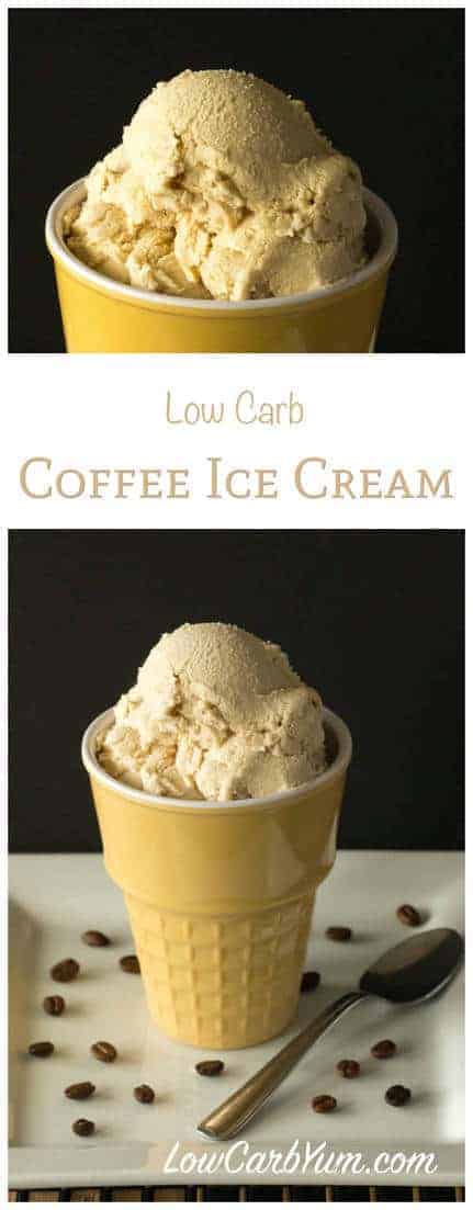 Homemade Coffee Ice Cream Without Eggs | Low Carb Yum