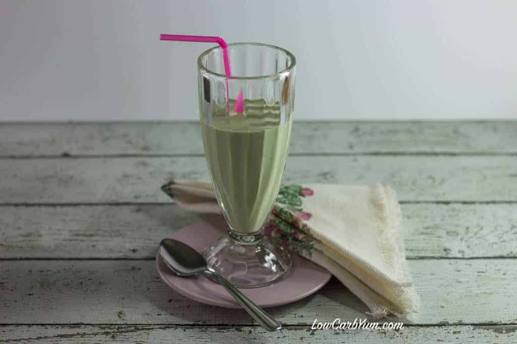 low carb all natural shamrock shake recipe