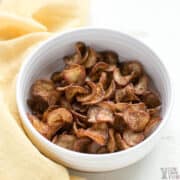 radish chips in bowl